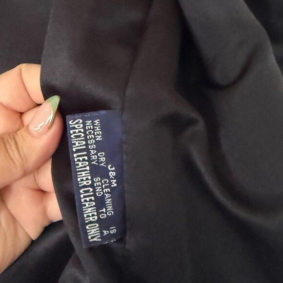 Vintage black Leather Vest - Picture 5 of 6